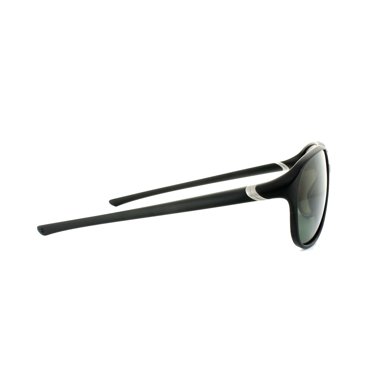 TAG Heuer 6043-301 Matte Black Aviator Sunglasses with Green Polarized Lenses, showcasing a stylish design and premium quality.